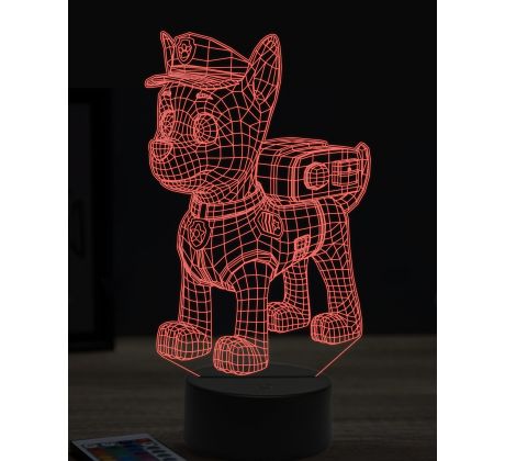 Beling 3D lampa,Paw patrol marshall, 7 farebná OR25