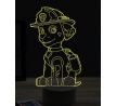 Beling 3D lampa,Paw patrol marshall 2, 7 farebná OR26