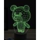 Beling 3D lampa,toon pes 7 farebná OR34