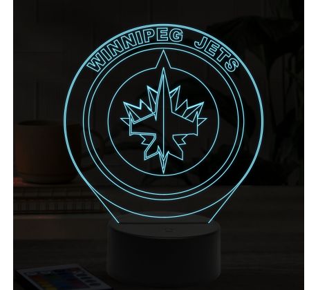 Beling 3D lampa,Winnipeg Jets, 7 farebná SA923
