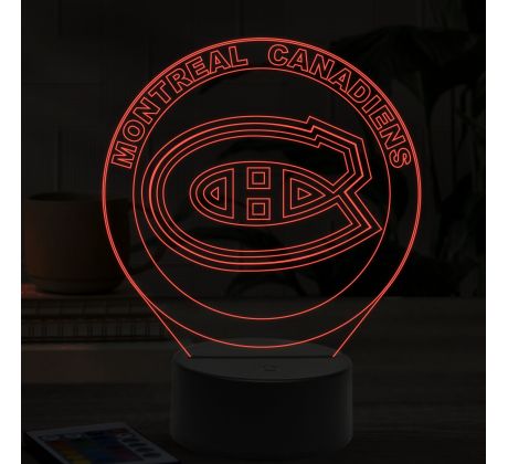 Beling 3D lampa,Montreal Canadiens, 7 farebná 9FGH5FGV89V