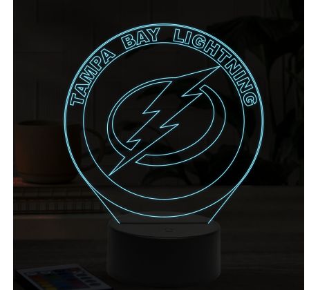 Beling 3D lampa,Tampa Bay Lightning, 7 farebná 9FGH5W