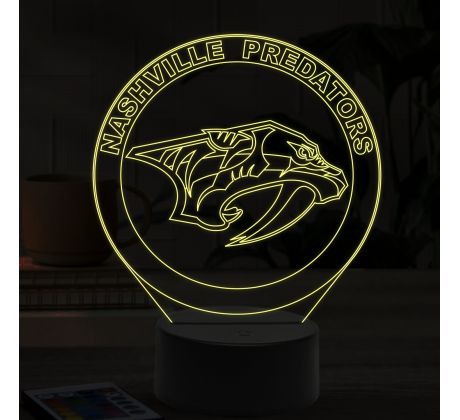 Beling 3D lampa,Nashville Predators, 7 farebná 9QSDFG6S5W