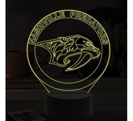 Beling 3D lampa,Nashville Predators, 16 farebná 9QSDFG6S5W