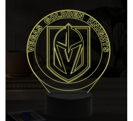 Beling 3D lampa,Vegas Golden Knights, 7 farebná 9QSD6S