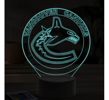 Beling 3D lampa,Vancouver Canucks, 16  farebná 9QVC65DDA