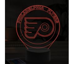Beling 3D lampa,Philadelphia Flyers, 7 farebná 9QVC65A