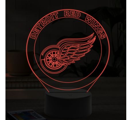 Beling 3D lampa,Detroit Red Wings, 7 farebná 98A95DQ55A