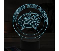 Beling 3D lampa,Columbus Blue Jackets, 7 farebná ASS6A9AXS