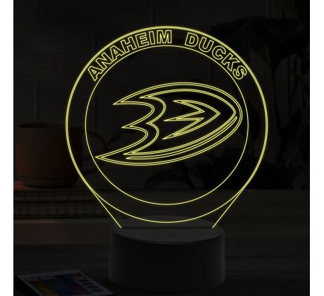 Beling 3D lampa, Anaheim Ducks, 16  farebná S494S56S