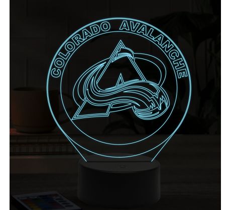 Beling 3D lampa, Colorado Avalanche, 7 farebná S494SXDDS