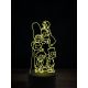 Beling 3D lampa, Rodina Simpsonových 1, 7 farebná ITZ7