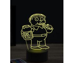 Beling 3D lampa, Ralph Wiggum, 7 farebná ITZ6