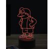 Beling 3D lampa, Nelson Muntz, 7 farebná ITZ5