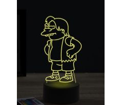 Beling 3D lampa, Nelson Muntz, 7 farebná ITZ5