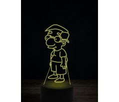 Beling 3D lampa, Milhouse Van Houten, 7 farebná ITZ2