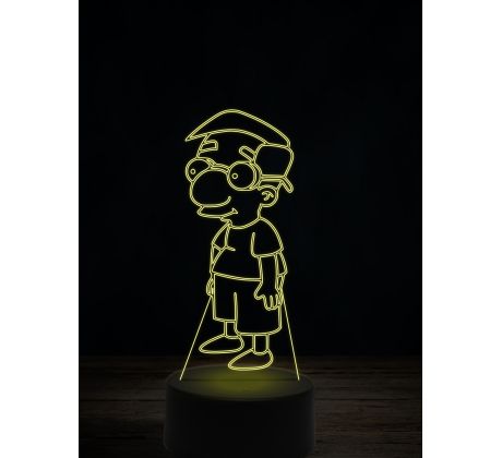 Beling 3D lampa, Milhouse Van Houten, 7 farebná ITZ2