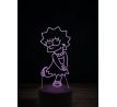 Beling 3D lampa, Líza Simpsonová, 7 farebná LLIG5