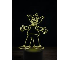 Beling 3D lampa, Šáša Krusty, 7 farebná FX7Q36
