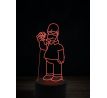 Beling 3D lampa, Homer Simpson, 7 farebná FX7E