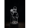 Beling 3D lampa, Homer Simpson, 7 farebná FX7E