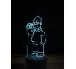 Beling 3D lampa, Homer Simpson, 7 farebná FX7E
