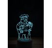 Beling 3D lampa,Clancy Wiggum, 7 farebná FX7
