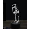 Beling 3D lampa, Montgomery Burns, 7 farebná KWTT23