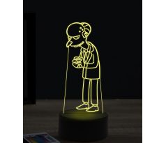 Beling 3D lampa, Montgomery Burns, 7 farebná KWTT23