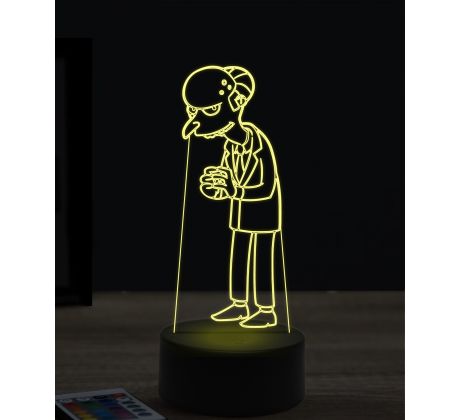 Beling 3D lampa, Montgomery Burns, 7 farebná KWTT23