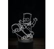 Beling 3D lampa, Bart Simpson, 7 farebná K9XE93