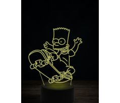 Beling 3D lampa, Bart Simpson, 7 farebná K9XE93