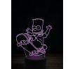 Beling 3D lampa, Bart Simpson, 7 farebná K9XE93