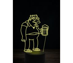 Beling 3D lampa, Barney Gumble, 7 farebná K9X93