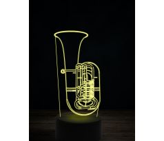 Beling 3D lampa,Bp Baritone, 7 farebná L345