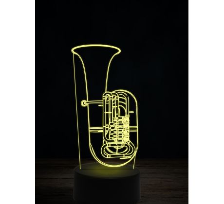 Beling 3D lampa,Bp Baritone, 7 farebná L345