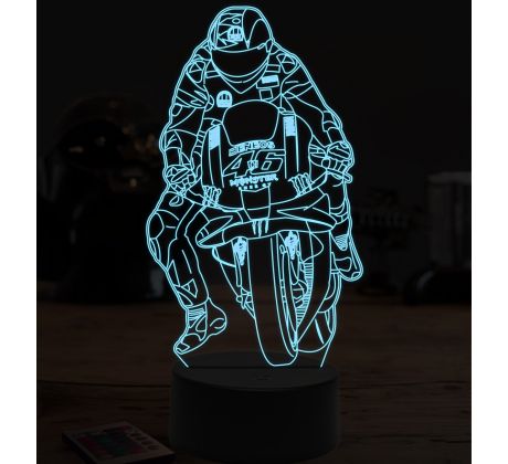 Beling 3D lampa, Valentino Rossi, 7 farebná ZZ2