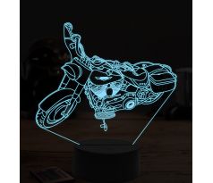 Beling 3D lampa, Harley davidson road king, 7 farebná ZZ6