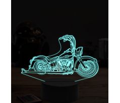 Beling 3D lampa, Harley davidson bike 2, 7 farebná ZZ7