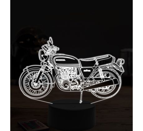 Beling 3D lampa,Honda 550, 7 farebná ZZ8