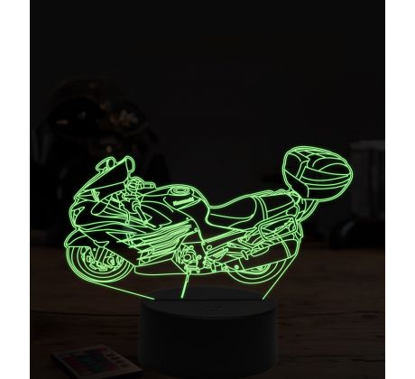 Beling 3D lampa,Kawasaki Ninja ZX-14R, 7 farebná ZZ10