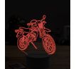 Beling 3D lampa, motokrosová motorka, 7 farebná ZZ31