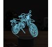 Beling 3D lampa, motokrosová motorka, 7 farebná ZZ31