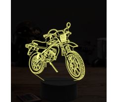 Beling 3D lampa, motokrosová motorka, 7 farebná ZZ31