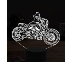 Beling 3D lampa, cruiser motorka 7 farebná ZZ32