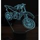 Beling 3D lampa,Dirt bike 2, 7 farebná ZZ33