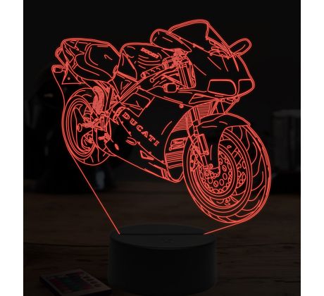 Beling 3D lampa, ducati 916, 7 farebná ZZ34