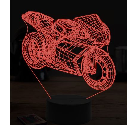 Beling 3D lampa,Ducati 1098 r, 7 farebná ZZ35