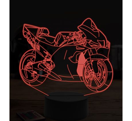 Beling 3D lampa,Ducati GP, 7 farebná ZZ37
