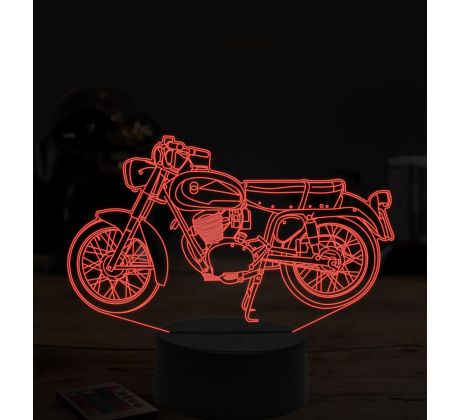 Beling 3D lampa, Gilera giubileo 98, 7 farebná ZZ38